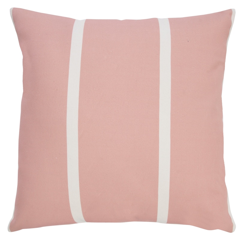 Sevita Simple Double Stripe Indoor/Outdoor Throw Pillow - 20" x 20" - Polyester
