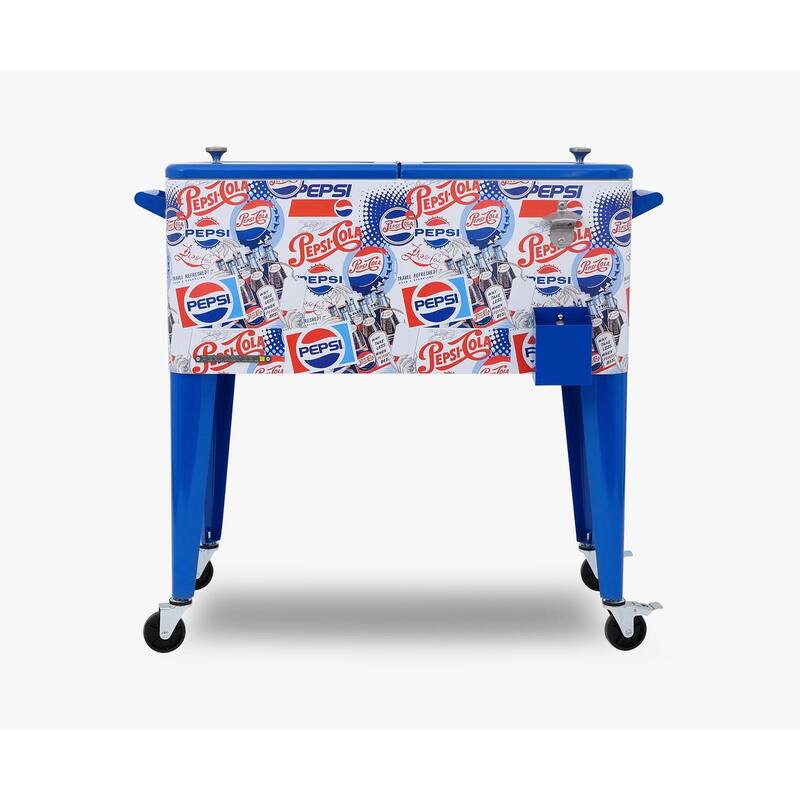 Permasteel 80-Qt Classic Outdoor Rolling Patio Cooler with Wheels