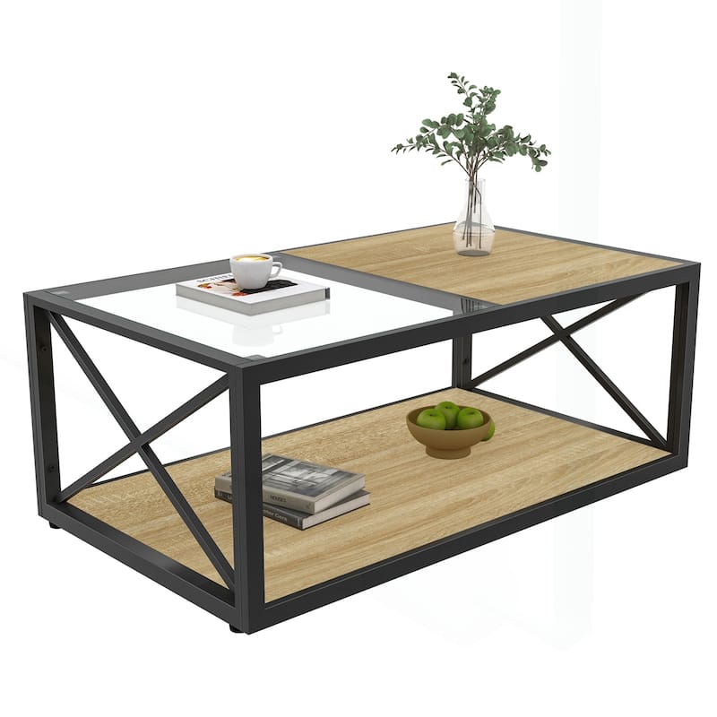 Chic Industrial-Style Coffee Table for Various Rooms