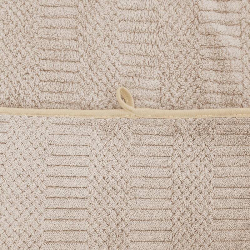 2 Pack Premium Jacquard Fleece Bath Towel, Velvet Highly Absorbent Towels 30"x60"