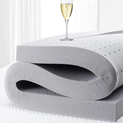 2 Inch Mattress Topper King,Gel Memory Foam Mattress Topper Double Bed Topper for Soft & Cooling Sleep, Pressure Relieve