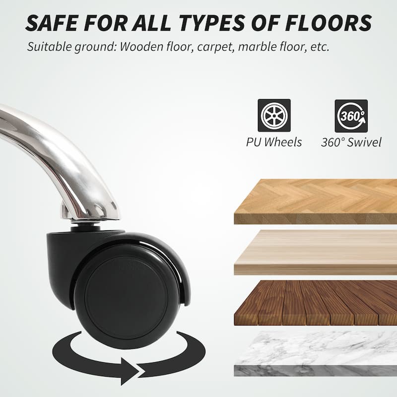 HOMCOM Executive Office Chair with Footrest, Reclining Swivel Computer Chair with High Back, Thick Cushion,Adjustable Height