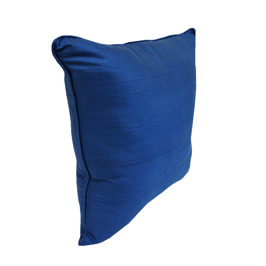 Home&Manor Baneh Dupioni Silk Pillow 18"