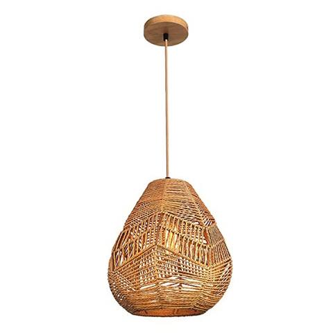 1 Light srattan chandelier Hanging lights for kitchen Island Vintage pendant light fixtures