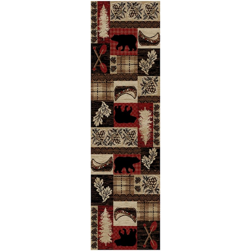 Hearthside Fall Ridge Red Lodge Area Rug - 2'3"x7'7"