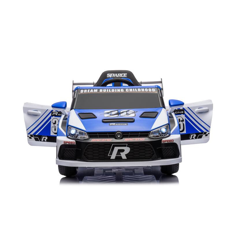 12V Kids Ride-On Car with Remote Control, Dual Drive 20W Motors, Music & Lights, Safety Belt, 4-Wheel Suspension, for Ages 5-8