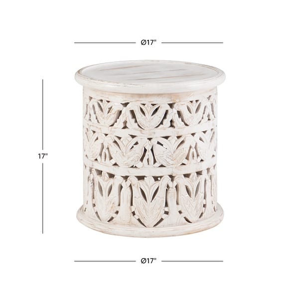 Jamey Boho Round Side End Table