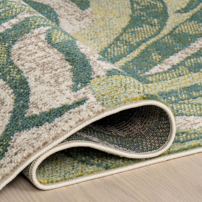 Nuloom Cali Abstract Leaves Area Rug