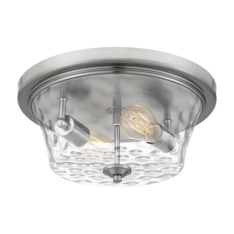 Acacia 2-Light Brushed Nickel Flush Mount