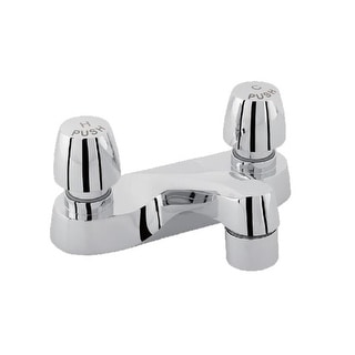 PROFLO 1.2 GPM Deck Mounted Double Handle Metering Faucet - Bed Bath ...