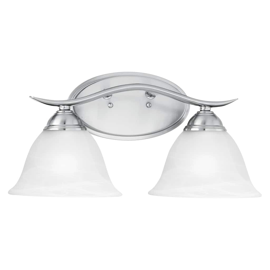 Prestige 17-inch Wide 2-Light Vanity Light in Brushed Nickel