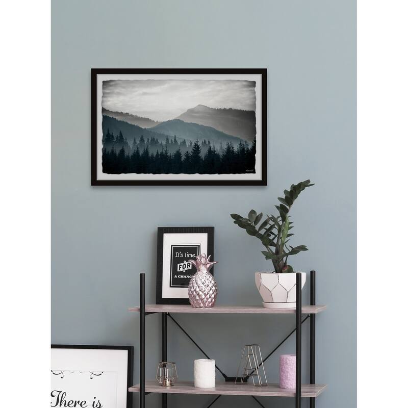 'A Night on the Mountain' Framed Painting Print