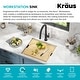 preview thumbnail 148 of 162, KRAUS Kore Workstation Undermount Stainless Steel Kitchen Sink