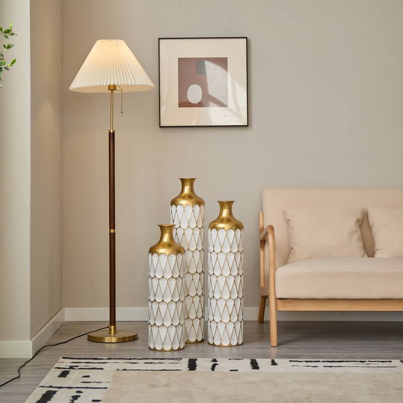 Set of 3 Modern Decoration Large Glazed Floor Vase
