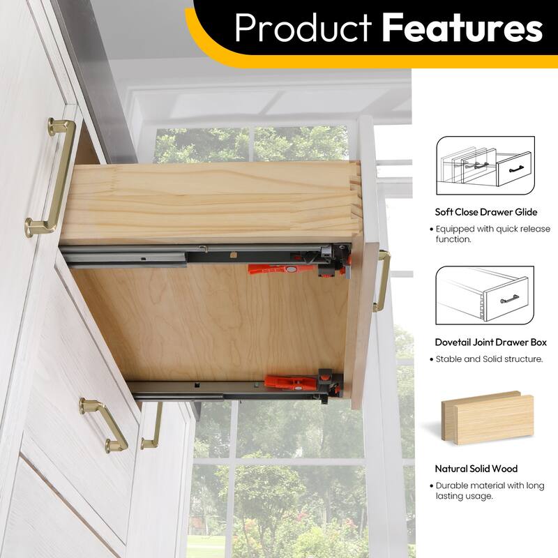 Leon 60 in. Double Bathroom Vanity with Composite Stone Top