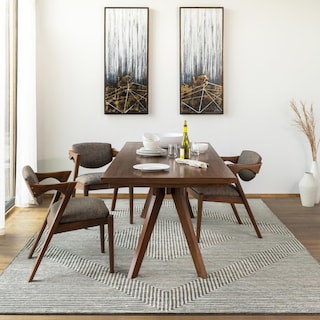 Fazeley Handmade Geometric Viscose Area Rug