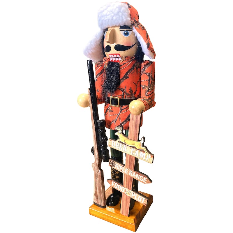 14" Deer Camp Nutcracker