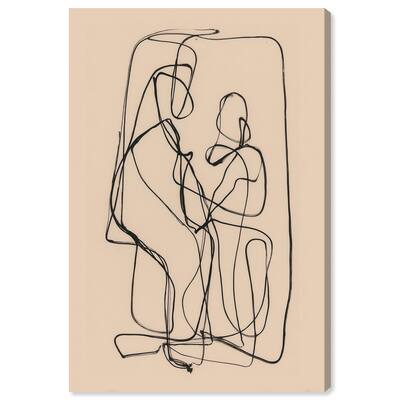 Embrace of Lines II Canvas by Art Remedy, Gallery Wrapped