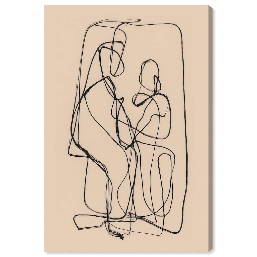 Embrace of Lines II Canvas by Art Remedy, Gallery Wrapped