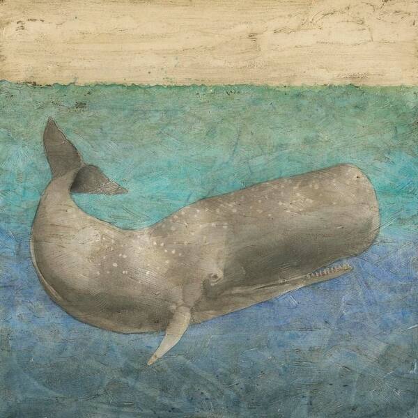 Shop Easy Art Prints Megan Meagher S Diving Whale Ii Premium