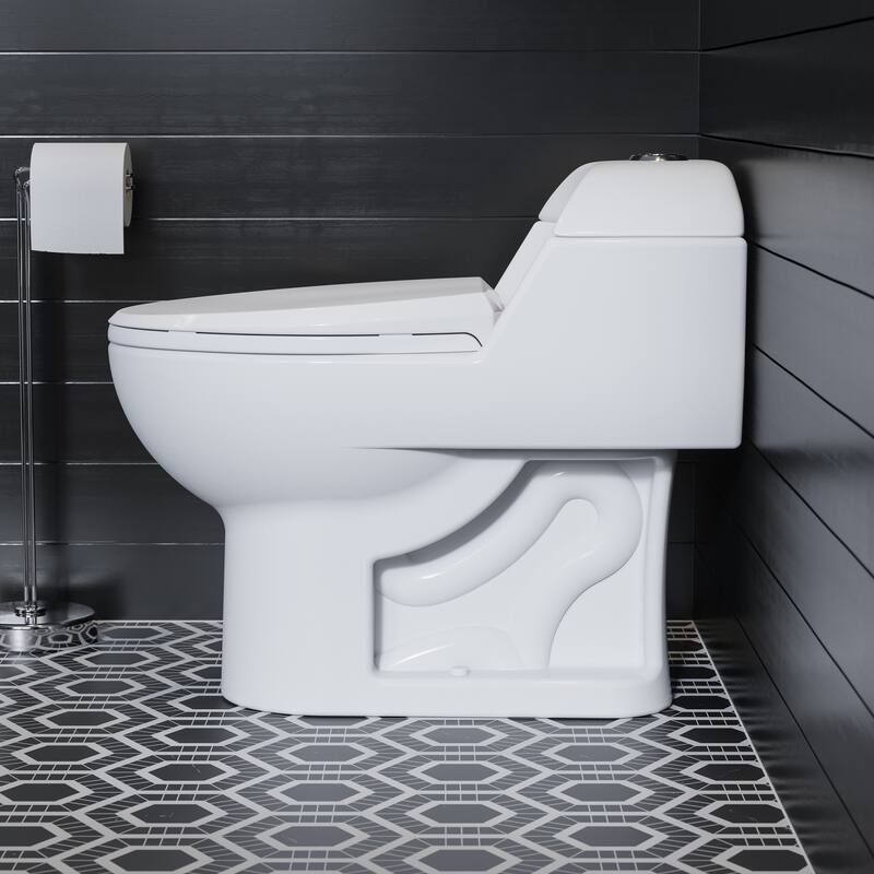 Swiss Madison SM-1T803 Chateau One Piece Elongated Dual 0.8/1.28 GPF Toilet - White