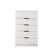 preview thumbnail 13 of 22, Furniture of America Marlone Contemporary Flush Base 5-drawer Chest