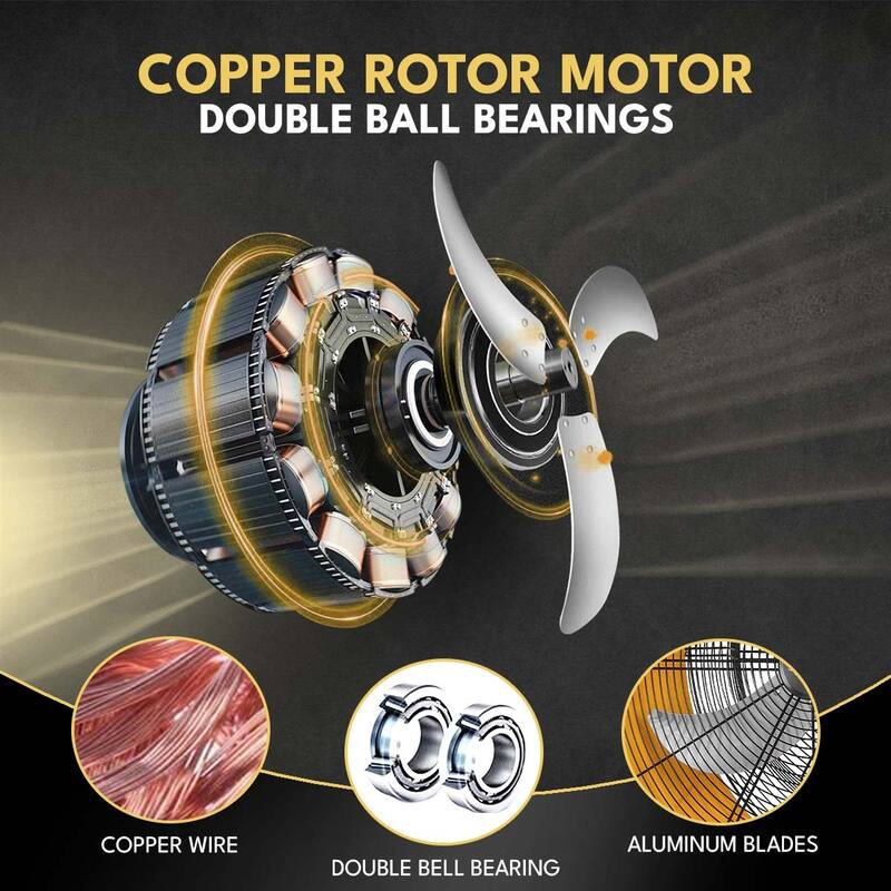 30 in 3 Speed Yellow Heavy Duty Metal Industrial Drum Fan, Air Circulation