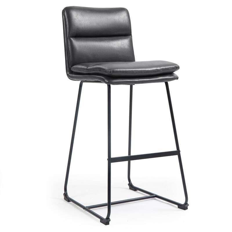 Set of 2 Aulani Upholstered Metal Frame Bar Stool
