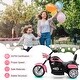preview thumbnail 7 of 7, 6V Powered Toddler 3-Wheel Motorbike Ride On Toy with Horn and Headlight - 36" x 19" x 25" (L x W x H)