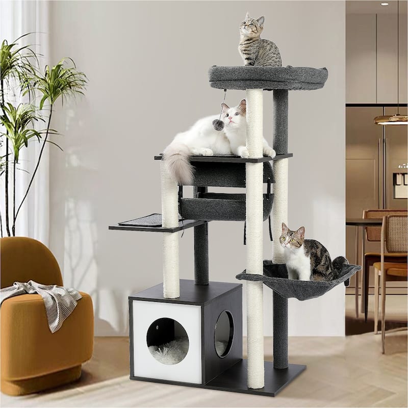 Cool Luxury Tunnel Modern Cat Tree