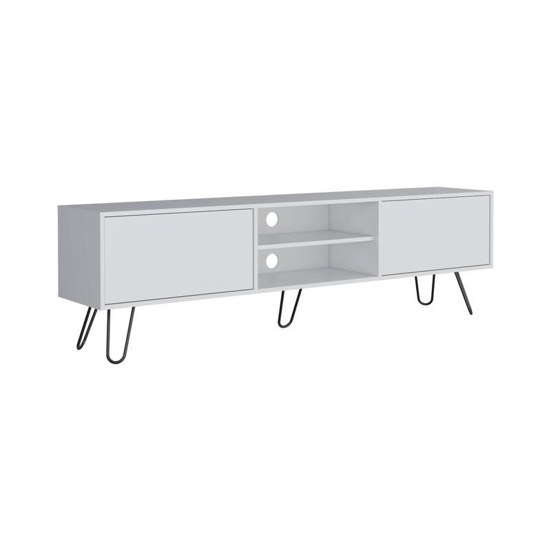 Vassel 2-Cabinet TV Stand Hairpin Legs