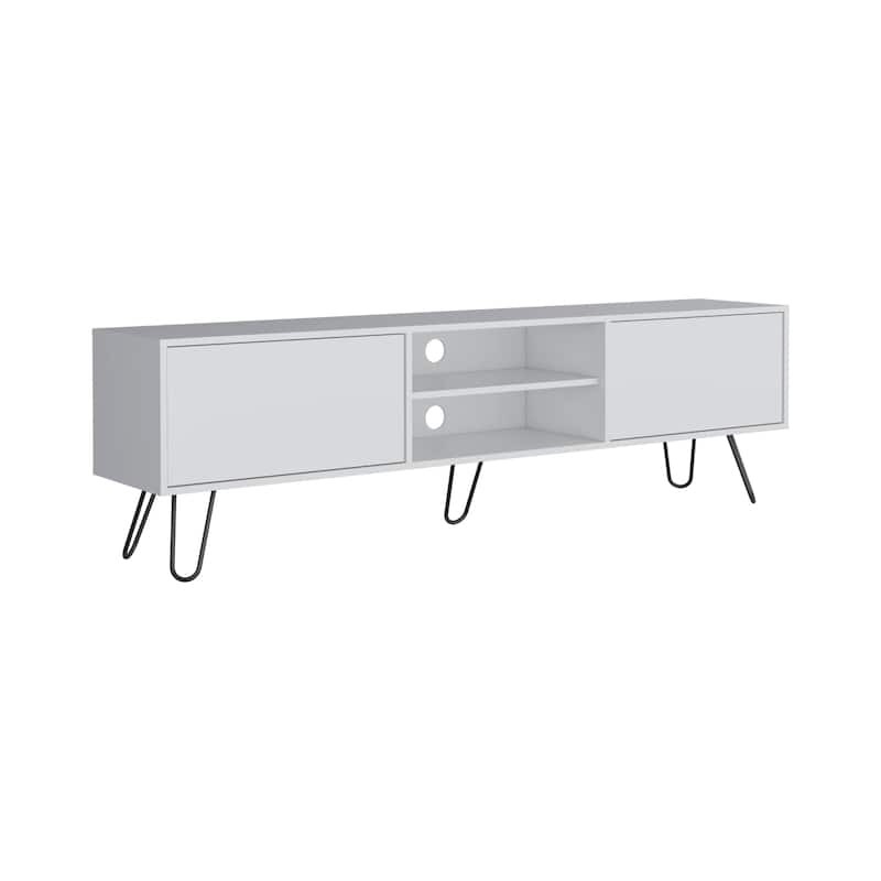 Vassel 2-Cabinet TV Stand Hairpin Legs