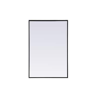 Indigo Home Metal Frame Rectangle Mirror 24x36 Inch