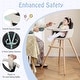 preview thumbnail 45 of 46, Costway 3 in 1 Convertible Wooden High Chair Toddler Feeding Chair - See Details