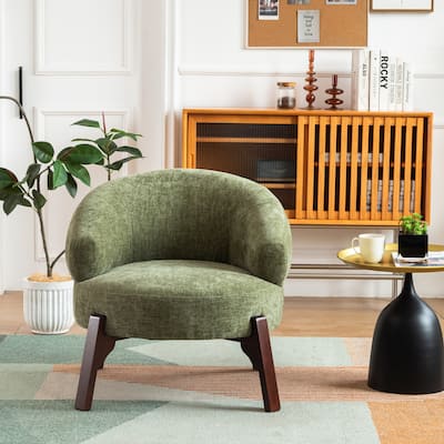 XINMICS Modern Accent Chair Upholstered Armchair for Living Room, Bedroom