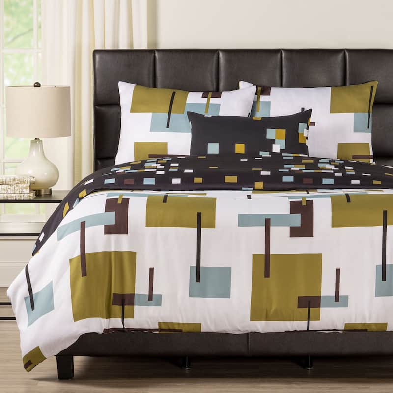 Reconstruction Reversible Print Duvet Set