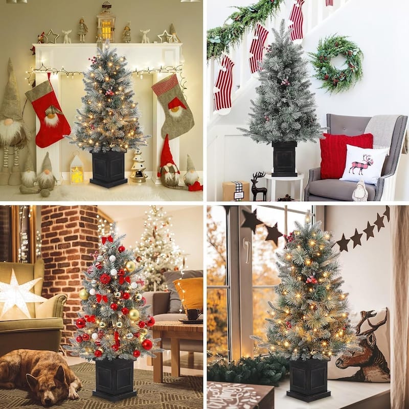 3FT Christmas Artificial Desktop Tree for Indoor Outdoor Decor