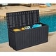 preview thumbnail 8 of 12, Keter Marvel Plus 71 Gallon All-Weather Storage Deck Box, Dark Grey/ Black