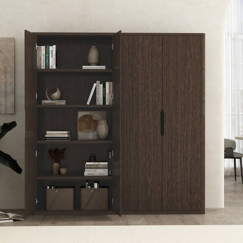 Manhattan Comfort Rivington Modern 38 In Bookcase Cabinet