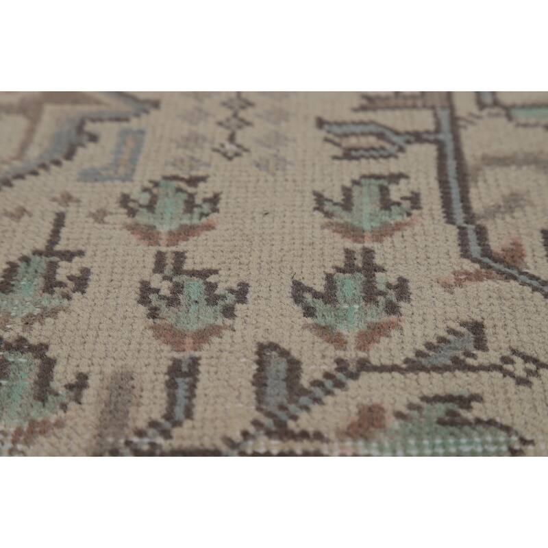 Geometric Tabriz Persian Area Rug Living Room Hand-Knotted Wool Carpet - 8'0"x 10'10"