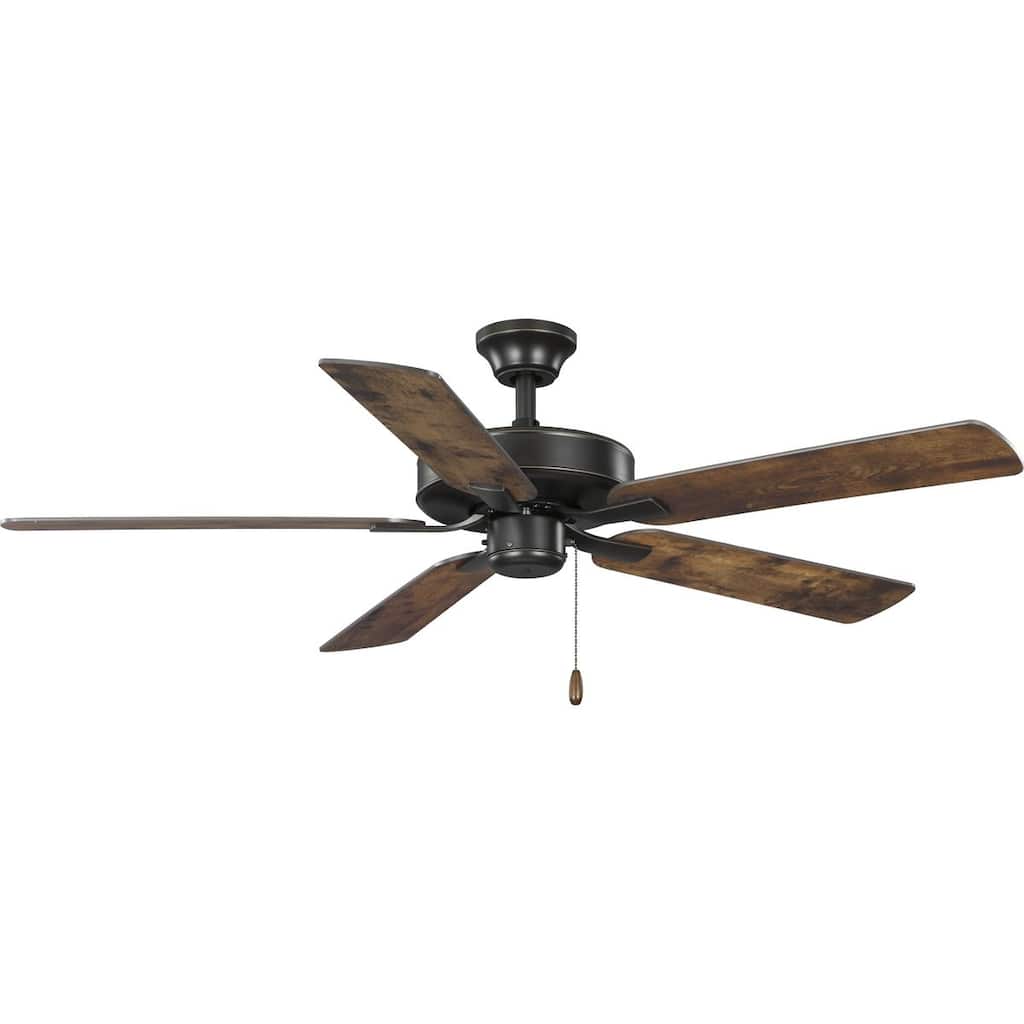 AirPro 52 in. Antique Bronze 5-Blade AC Motor Transitional Ceiling Fan - 52 in x 52 in x 12.6 in