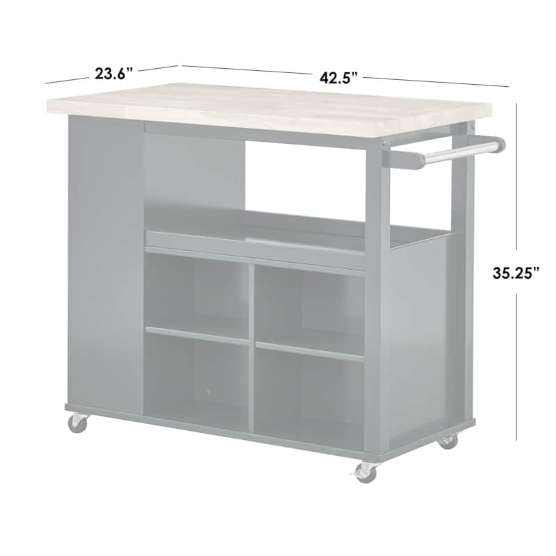 angelo:HOME Boston Rolling Kitchen Island/Cart