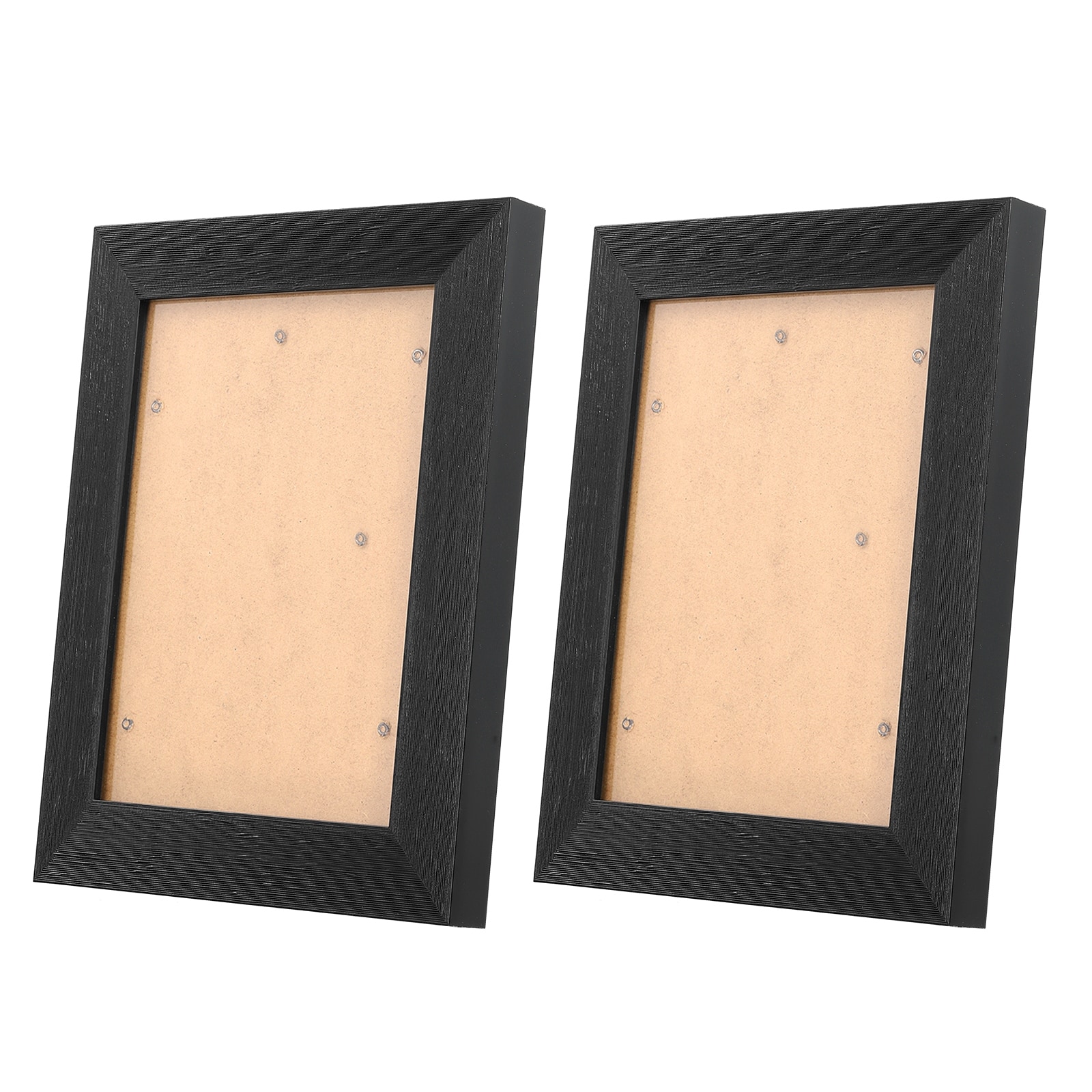 2 Pack 4x6 Picture Frames, Rustic L Shaped Double Sided Frames