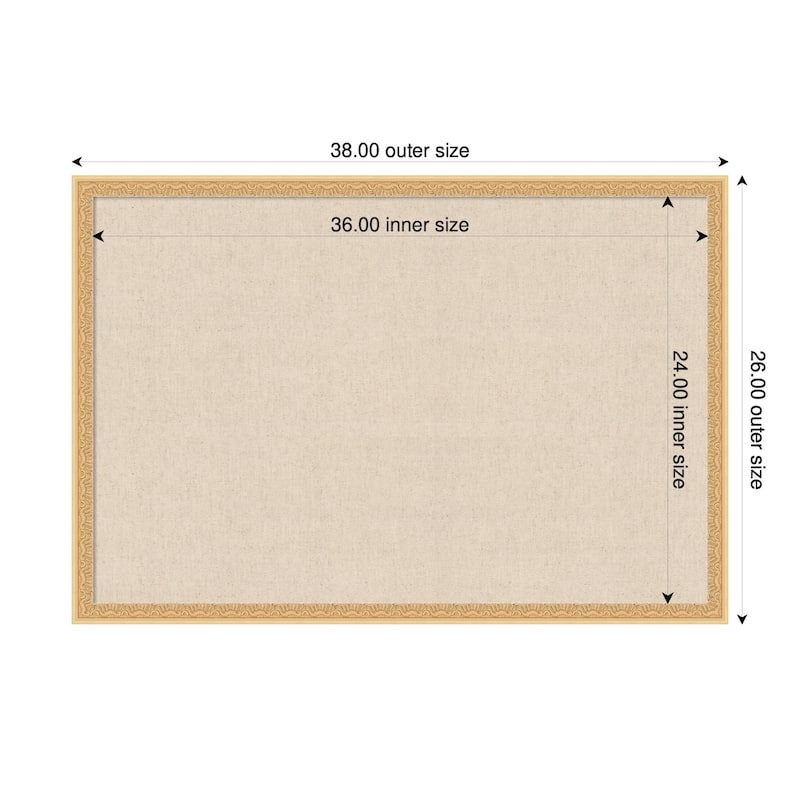 Kate and Laurel Pinboard Neutral Linen