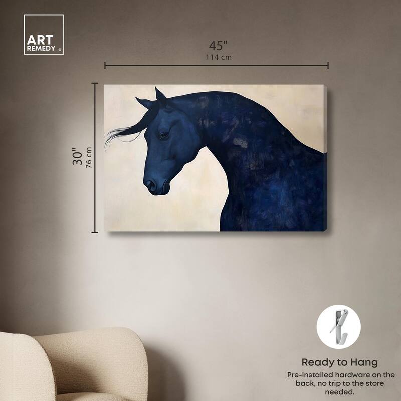 Blue Horse I Canvas by Art Remedy, Gallery Wrapped