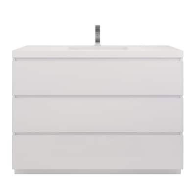 Aron 48'' Freestanding Vanity with Reinforced Acrylic Sink