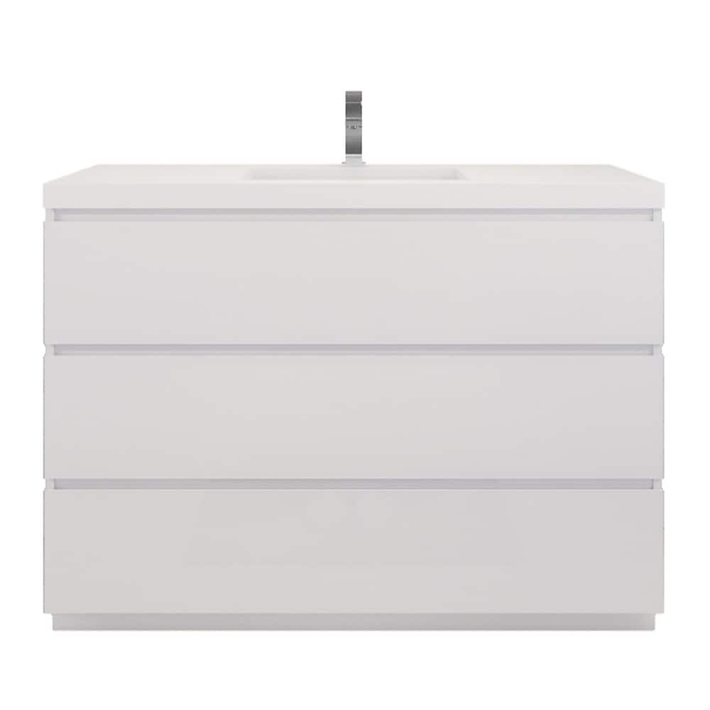 Aron 48'' Freestanding Vanity with Reinforced Acrylic Sink