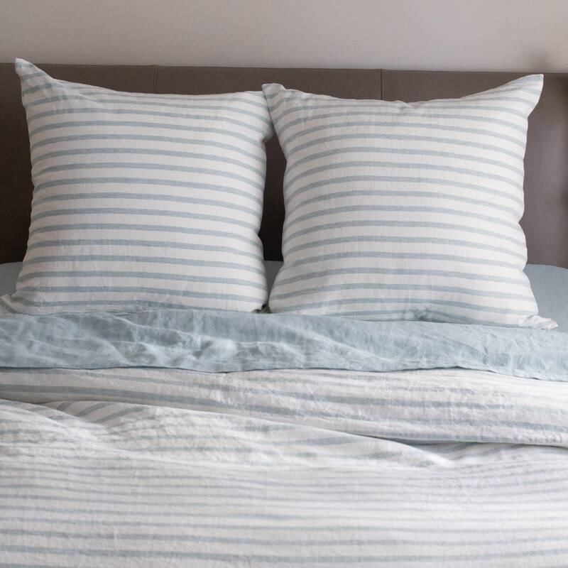 French Linen Pillow with Removable Sham by BOKSER HOME