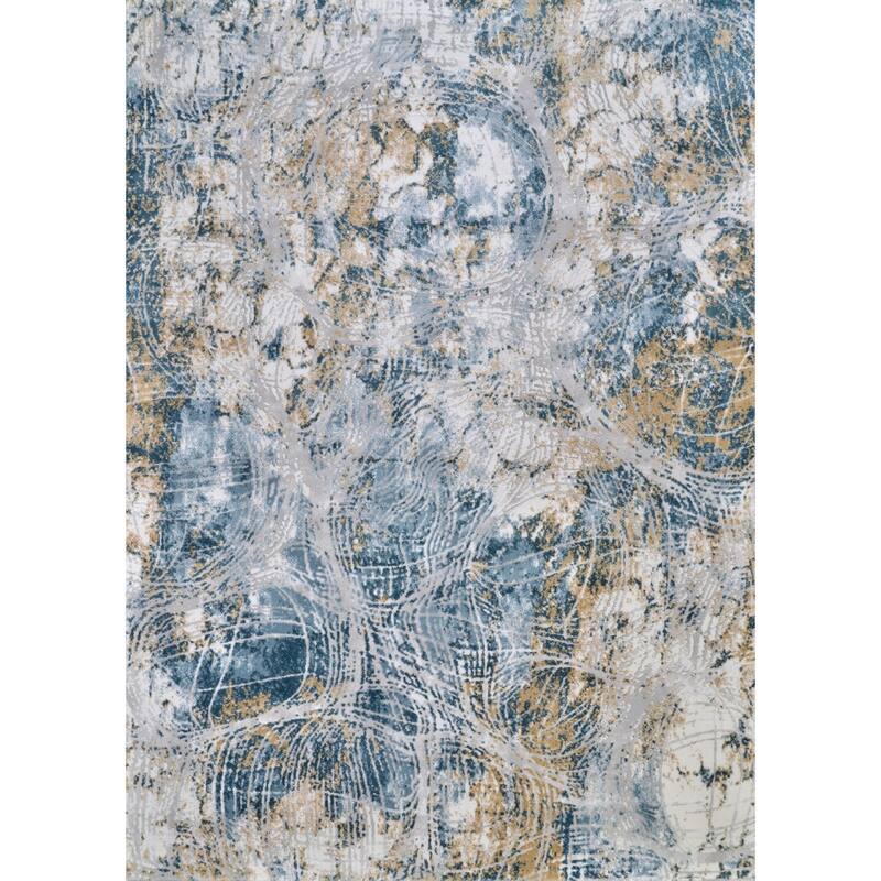 Brocco Eclipse Blue/ Gray Area Rug