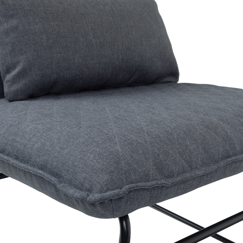WYNDENHALL Cohan 25 inch Wide Modern Accent chair with Lumbar Pillow - 25.2 x 28.7 x 28
